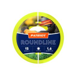 Леска для триммера PATRIOT Roundline круглая 1,6мм 15м, фото