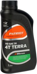 Масло для четырехтактных двигателей PATRIOT G-Motion Terra HD SAE 30, минеральное, 1л, фотография