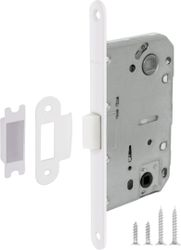 Дверная защелка FUARO PLASTIC P96WC-50 WH-19 пластик, крупный план