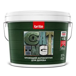 Антисептик BRITE FLEXX для дерева кроющий база С, ведро 2,7 л, картинка