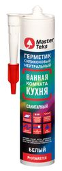 MasterTeks PM герметик силиконовый нейтральный ванная комната кухня 280 мл белый, картинка