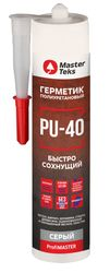 MasterTeks PM герметик полиуретановый быстросохнущий PU-40 280 мл серый, фотография