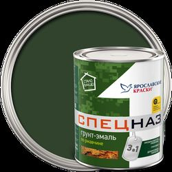 Грунт-эмаль СПЕЦНАЗ по ржавчине зеленая, банка 0,8 кг, вид