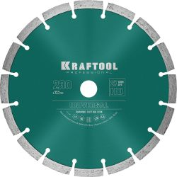 Диск алмазный KRAFTOOL сегментированный 230 мм (36680-230), детальное фото