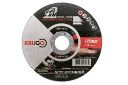 Диск отрезной по металлу KRUGO 125х1.6х22 мм KQP12516, крупный план