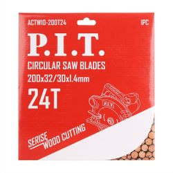 Диск пильный P.I.T. 200x32/30x1,4 мм 24T ACTW10-200T24, детальное фото