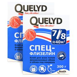 Обойный клей Quelyd Спец-флизелин для флизелиновых обоев 300 г, детальное фото