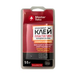MasterTeks HM клей-пластилин эпоксидный холодная сварка 55 гр темно-серый, фото