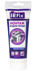 Клей универсальный IRFIX МОНТАЖ бесцветный 310 мл, крупный план