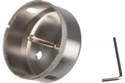 Коронка с центрирующим сверлом по стеклу и керамике (68х55 мм) VERTEXTOOLS 336-68-55, детальное фото