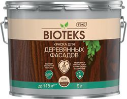 Краска для Деревянных Фасадов BIOTEKS D п/гл 9л, фотография