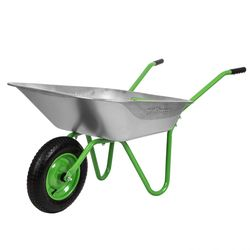 Тачка садовая СИБРТЕХ одноколесная облегченная, объем 65л, фото