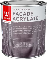 Краска фасадная Tikkurila/Tikkivala Facade Acrylate A гл/мат 0,9л, изображение