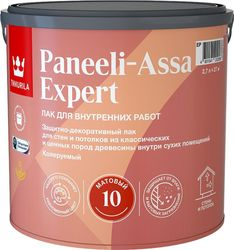 Лак интерьерный Tikkurila/Tikkivala PANEELI-ASSA EXPERT EP матовый 2,7 л, вид