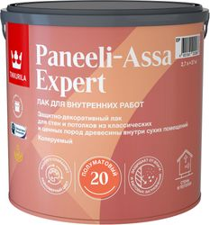 Лак интерьерный Tikkurila/Tikkivala PANEELI-ASSA EXPERT EP полуматовый 2,7 л, фотография