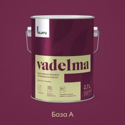 Краска для стен и потолков шелковисто-матовая TALATU VADELMA БАЗА A 2,7 л, изображение