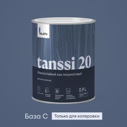 Лак для пола и лестниц износостойкий полуматовый TALATU TANSSI 20 0,9 л, изображение