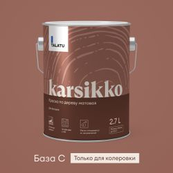 Краска по дереву матовая TALATU KARSIKKO БАЗА С 2,7 л, крупный план