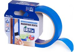 Малярная лента IRFIX EXTRA для деликатных поверхностей 25мм х 25м синяя, крупный план