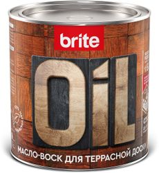 Масло-воск BRITE FLEXX для террасной доски бесцветное 0,75 л, вид