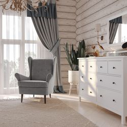 Кресло для отдыха ШВЕДСКИЙ СТАНДАРТ Вало Malmo 90 (grey), крупный план