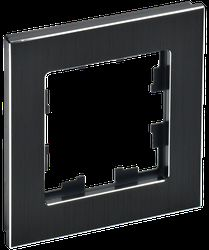 Рамка 1 пост IEK Праймер BR-M12-M-K02 черный, фотография