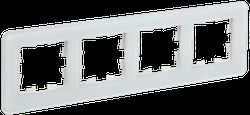 Рамка 4 поста IEK BRITE BR-M42-G-41-K01 белый, детальное фото