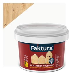 Шпатлевка FAKTURA по дереву белая, банка 0,8 кг, вид