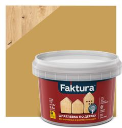 Шпатлевка FAKTURA по дереву дуб, банка 0,4 кг, изображение