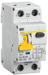 Автоматический выключатель IEK АВДТ 32 C16 Дифф. тока, фотография