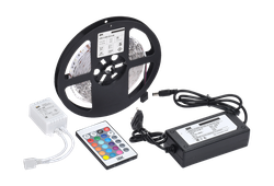 Лента IEK LED компл. 12В 14.4Вт RGB IP20 10мм/5м, фотография