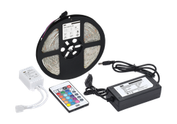 Лента IEK LED 12в 14.4вт RGB IP65 8мм/5м комплект, детальное фото
