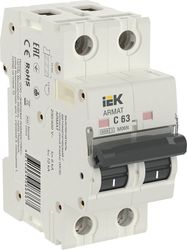 Автоматический выключатель IEK ARMAT M06N 2P C 63А, крупный план