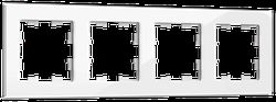 Рамка 4 поста IEK BRITE BR-M42-G-K01 белый, картинка