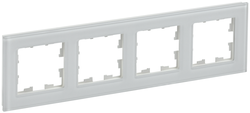 Рамка 4 поста IEK BRITE BR-M42-G-K01 белый, картинка