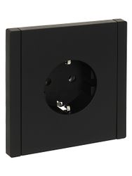Розетка электрическая IEK FORTE&PIANO FP-R11-16-1-K02 черный, картинка