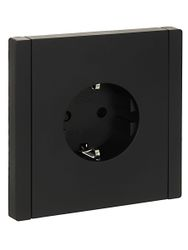 Розетка электрическая IEK FORTE&PIANO FP-R14-16-K02 черный, изображение