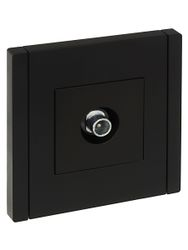 Розетка TV IEK FORTE&PIANO FP-A10-P-K02 черный, фото
