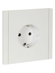 Розетка электрическая IEK FORTE&PIANO FP-R11-16-1-K01 белый, крупный план
