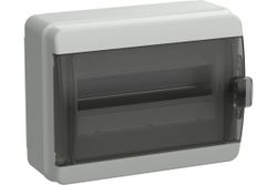 Корпус пластиковый IEK TEKFOR КМПн-12 IP65 черная прозрачная дверь, фото