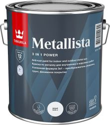 Краска Tikkurila/Tikkivala METALLISTA БАЗА A глянцевая 2,3 л, вид
