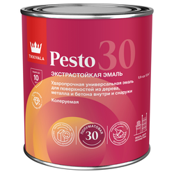 Эмаль интерьерная Tikkurila/Tikkivala PESTO 30 база A 0,9 л, картинка