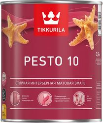 Эмаль интерьерная Tikkurila/Tikkivala Pesto 10 матовая прозрачная 0,9 л, фотография