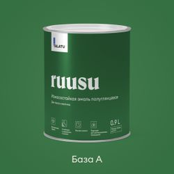 Эмаль для пола и лестниц полуглянцевая TALATU RUUSU БАЗА A 0,9 л, фото