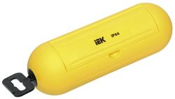 Бокс для защиты кабельного соединения IEK IP44 желтый, картинка