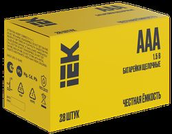 Батарейка щелоч. Alkaline LR03/AAA (28 шт/бокс) IEK, детальное фото