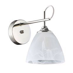Бра Альфа 1х40W E27 220 V бра хром, изображение