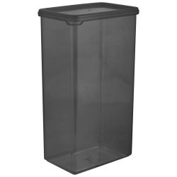 Банка для сыпучих продуктов Plast Team  BLACK 1,65 л прямоугольная, детальное фото