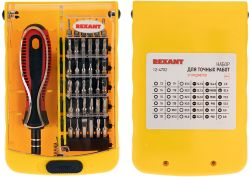 Набор отверток для точных работ 37 предметов REXANT 12-4702, крупный план