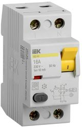 Выключатель УЗО IEK ВД1-63 2Р 16А 10мА, детальное фото
